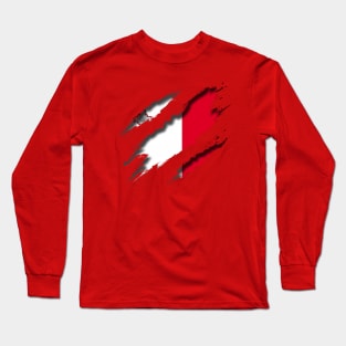 Malta Shredding Long Sleeve T-Shirt